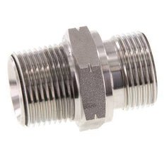 3/4'' NPT x G 3/4'' Stainless steel Double Nipple 40 Bar - Hydraulic