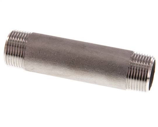 R 3/4'' Stainless steel Double Pipe Nipple 20 Bar DIN 2982 - 100mm