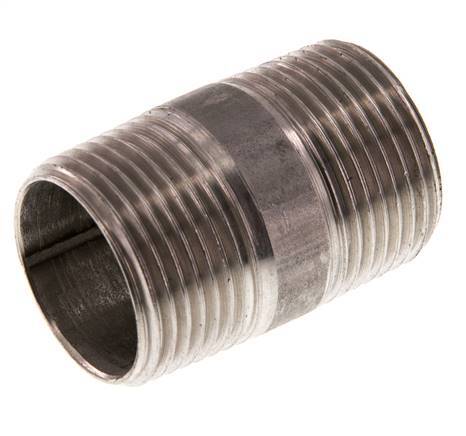 R 3/4'' Stainless steel Double Pipe Nipple 20 Bar DIN 2982 - 40mm