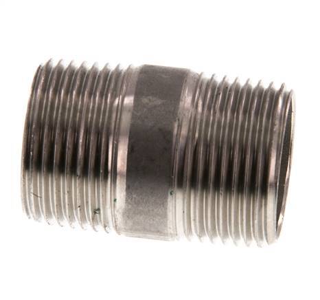 R 3/4'' Stainless steel Double Pipe Nipple 20 Bar DIN 2982 - 40mm