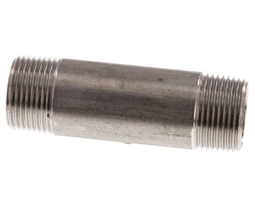 R 3/4'' Stainless steel Double Pipe Nipple 20 Bar DIN 2982 - 80mm