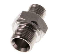 G 3/8'' x G 1/4'' Stainless steel Double Nipple 400 Bar - Hydraulic