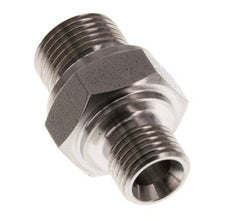 G 3/8'' x G 1/4'' Stainless steel Double Nipple 400 Bar - Hydraulic