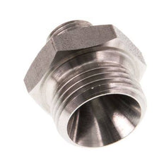 G 3/8'' x G 1/8'' Stainless steel Double Nipple 40 Bar