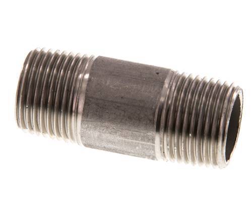 R 3/8'' Stainless steel Double Pipe Nipple 20 Bar DIN 2982 - 40mm