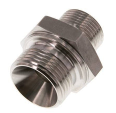 G 1'' x G 3/4'' Stainless steel Double Nipple 345 Bar - Hydraulic