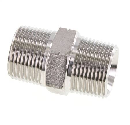 1'' NPT Stainless steel Double Nipple 140 Bar - Hydraulic