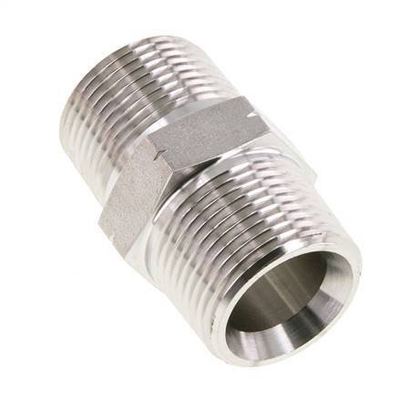 1'' NPT Stainless steel Double Nipple 140 Bar - Hydraulic