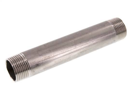 R 1'' Stainless steel Double Pipe Nipple 20 Bar DIN 2982 - 170mm