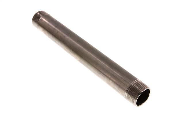 R 1'' Stainless steel Double Pipe Nipple 20 Bar DIN 2982 - 250mm