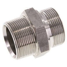 1 1/2'' NPT x G 1 1/2'' Stainless steel Double Nipple 40 Bar - Hydraulic