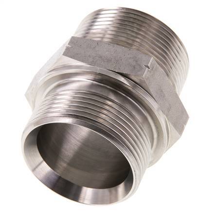 1 1/2'' NPT x G 1 1/2'' Stainless steel Double Nipple 40 Bar - Hydraulic
