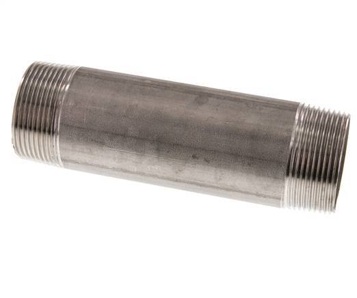 R 1 1/2'' Stainless steel Double Pipe Nipple 20 Bar DIN 2982 - 150mm