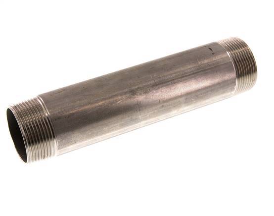 R 1 1/2'' Stainless steel Double Pipe Nipple 20 Bar DIN 2982 - 200mm