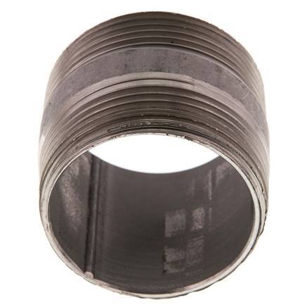 R 1 1/2'' Stainless steel Double Pipe Nipple 20 Bar DIN 2982 - 40mm