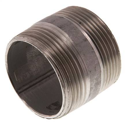 R 1 1/2'' Stainless steel Double Pipe Nipple 20 Bar DIN 2982 - 40mm