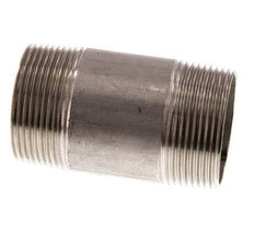 R 1 1/2'' Stainless steel Double Pipe Nipple 20 Bar DIN 2982 - 80mm