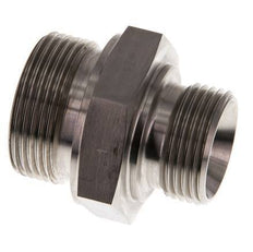 G 1 1/4'' x G 1'' Stainless steel Double Nipple 315 Bar - Hydraulic