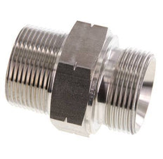 1 1/4'' NPT x G 1 1/4'' Stainless steel Double Nipple 40 Bar - Hydraulic