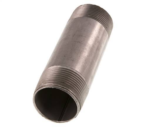 R 1 1/4'' Stainless steel Double Pipe Nipple 20 Bar DIN 2982 - 120mm