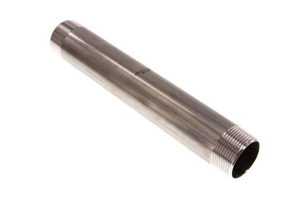 R 1 1/4'' Stainless steel Double Pipe Nipple 20 Bar DIN 2982 - 250mm