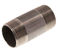 R 1 1/4'' Stainless steel Double Pipe Nipple 20 Bar DIN 2982 - 80mm