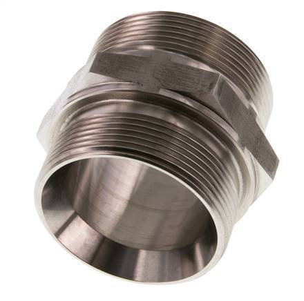 G 2'' Stainless steel Double Nipple 160 Bar - Hydraulic