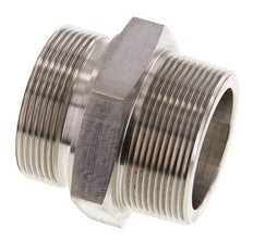 2'' NPT x G 2'' Stainless steel Double Nipple 40 Bar - Hydraulic