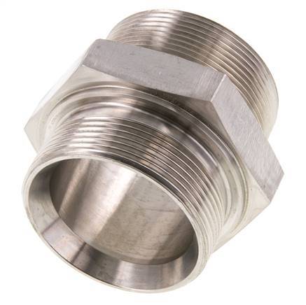 Double Nipple 1/2 Inch Pack Of 2 Shower Hose Adapter Corrugated Pipe Extension 1/2 Inch