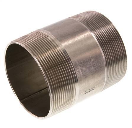 R 3'' Stainless steel Double Pipe Nipple 20 Bar DIN 2982 - 100mm