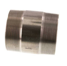 R 3'' Stainless steel Double Pipe Nipple 20 Bar DIN 2982 - 100mm