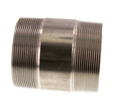 R 3'' Stainless steel Double Pipe Nipple 20 Bar DIN 2982 - 100mm