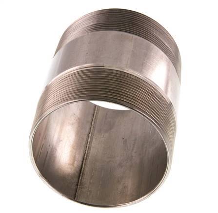 R 3'' Stainless steel Double Pipe Nipple 20 Bar DIN 2982 - 100mm