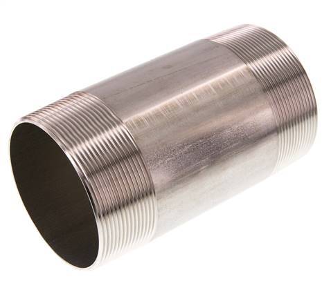 R 3'' Stainless steel Double Pipe Nipple 20 Bar DIN 2982 - 150mm