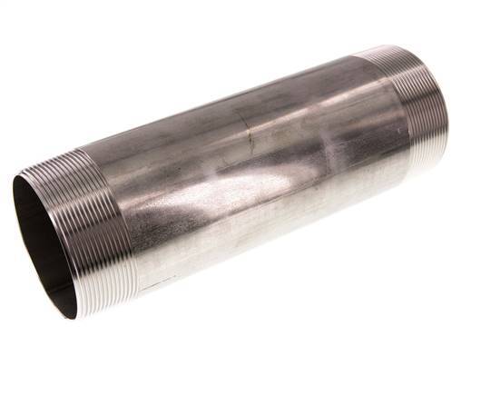 R 3'' Stainless steel Double Pipe Nipple 20 Bar DIN 2982 - 250mm