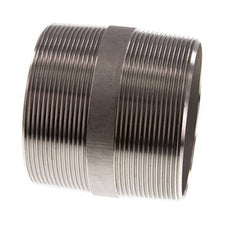 R 3'' Stainless steel Double Pipe Nipple 20 Bar DIN 2982 - 80mm