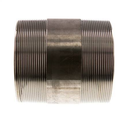 R 4'' Stainless steel Double Pipe Nipple 20 Bar DIN 2982 - 120mm