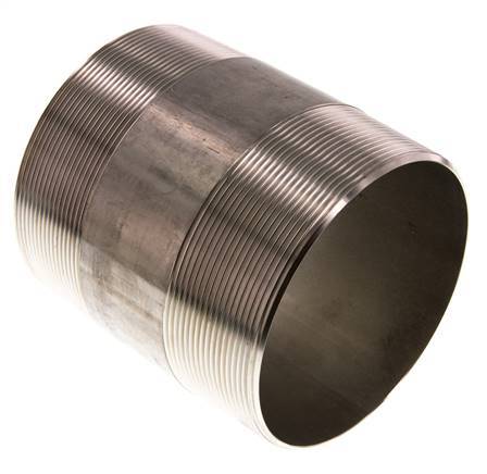 R 4'' Stainless steel Double Pipe Nipple 20 Bar DIN 2982 - 120mm