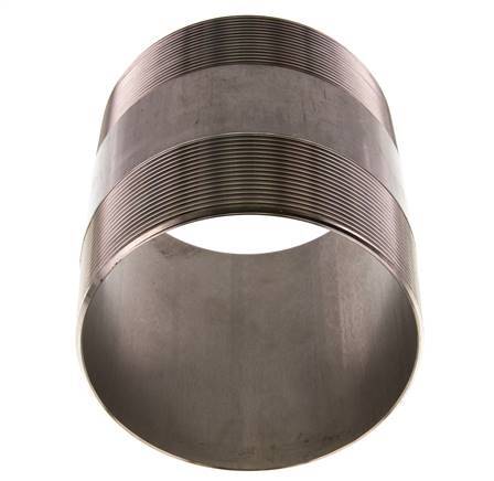 R 4'' Stainless steel Double Pipe Nipple 20 Bar DIN 2982 - 120mm