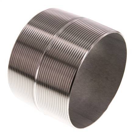 R 4'' Stainless steel Double Pipe Nipple 20 Bar DIN 2982 - 80mm