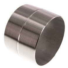 R 4'' Stainless steel Double Pipe Nipple 20 Bar DIN 2982 - 80mm