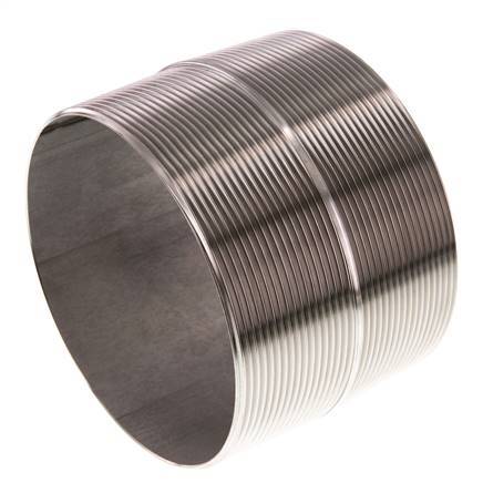 R 4'' Stainless steel Double Pipe Nipple 20 Bar DIN 2982 - 80mm