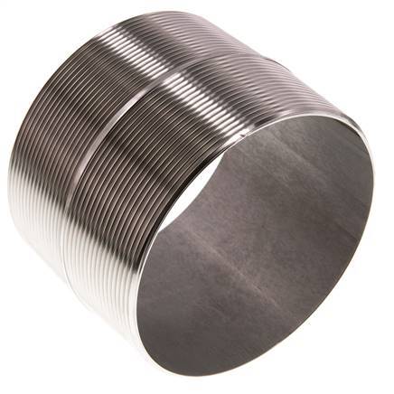 R 4'' Stainless steel Double Pipe Nipple 20 Bar DIN 2982 - 80mm