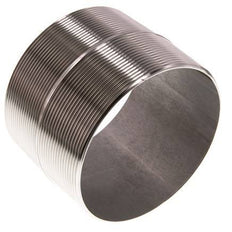 R 4'' Stainless steel Double Pipe Nipple 20 Bar DIN 2982 - 80mm