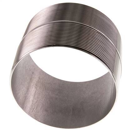 R 4'' Stainless steel Double Pipe Nipple 20 Bar DIN 2982 - 80mm