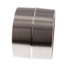 R 4'' Stainless steel Double Pipe Nipple 20 Bar DIN 2982 - 80mm