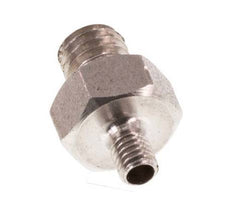 M5 x M3 Stainless steel Double Nipple 40 Bar