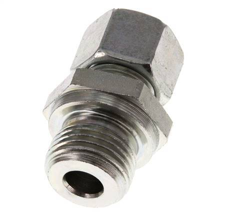 G 1/2'' Male x 12L Zinc plated Steel Straight Cutting Ring 315 Bar DIN 2353 [2 Pieces]