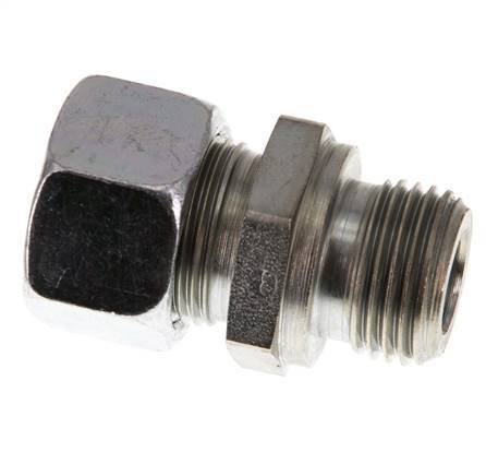 G 1/2'' Male x 15L Zinc plated Steel Straight Cutting Ring 315 Bar DIN 2353 [2 Pieces]
