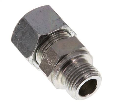 G 1/2'' Male x 16S Zinc plated Steel Straight Cutting Ring 400 Bar DIN 2353